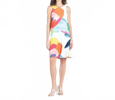 Clara Sunwoo Jewel Neck Swing Tank Dress In Multi In Multi