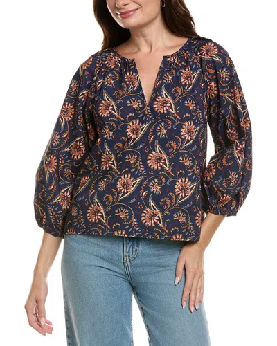 Flora Bea Nyc Marita Blouse In Blue