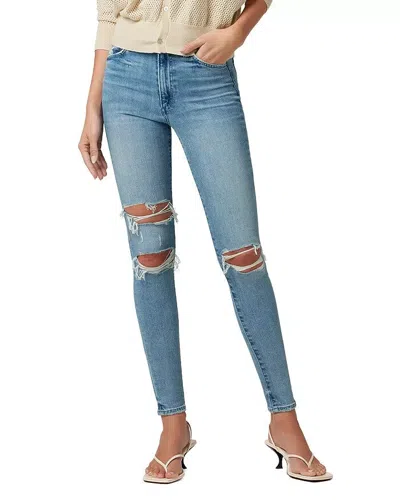 Joe's The Hi Honey Jeans Women's Blue Denim Distressed Skinny Leg Jdm1841 In Blue