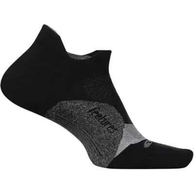 Feetures Elite Light Cushion No Show Tab Sock Mens Black Performance Buu1103 In Black