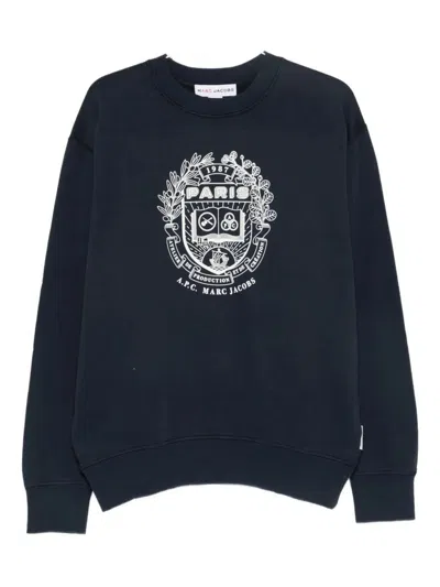 A.p.c. X Marc Jacobs Fabric Sweatshirts In Blue
