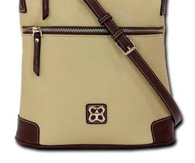 Mc Handbags Women's Belle Pebbled Leather Crossbody Bag In Cream In Brown