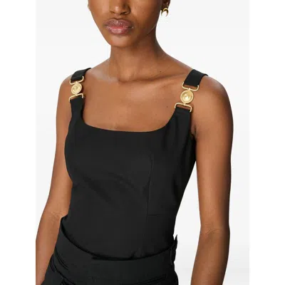Marine Serre Chain-detail Sleeveless Top In Black