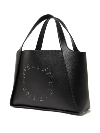 Stella Mccartney Leather Tote Bag With Logo Detail