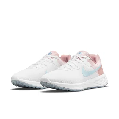 Nike Revolution 6 Dc3729-100 Women's White Athletic Running Shoes Rhs5373 In Multi