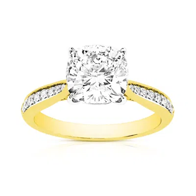 Vir Jewels 2 Cttw Lab Grown Diamond Engagement Solitaire Ring In 14k Yellow Gold For Women In Brown