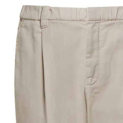 Brunello Cucinelli Trousers Warm White In Neutral