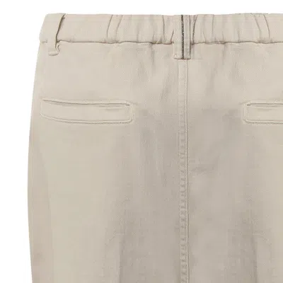 Brunello Cucinelli Trousers Warm White In Neutral