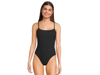 Sunsets Ariel Swimsuits Women's Black Stretch Spaghetti Strap One-piece Nwo173 In Black
