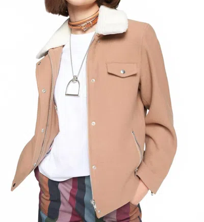 Vilagallo Bomber Jacket In Camel In Neutral