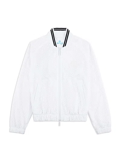 Sergio Tacchini Adria Mesh Track Jacket In White