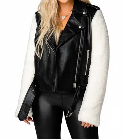 Buddylove Quinn Vegan Leather Jacket In Black In Black