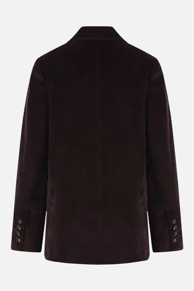 Co Rduroy Blazer In Brown