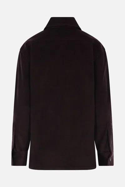 Co Rduroy Overshirt In Brown