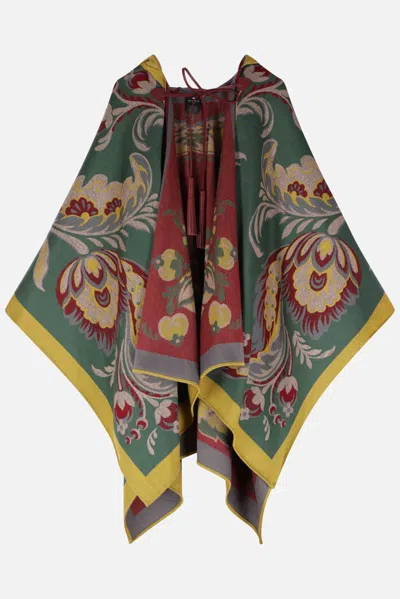 Etro Cape With Pasly Motif Scarves And Foulards Multicolor In Multi