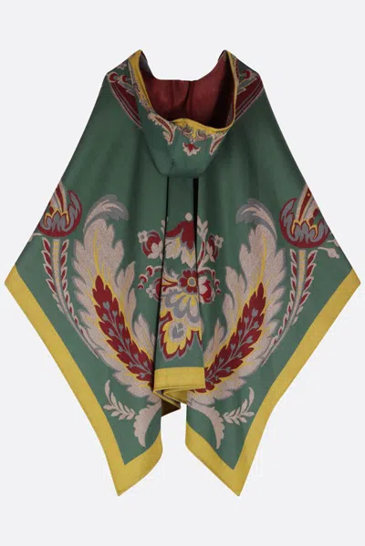 Etro Cape With Pasly Motif Scarves And Foulards Multicolor In Multi