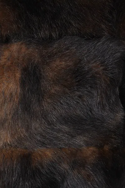 Fendi Dorsato Coats Brown In Brown