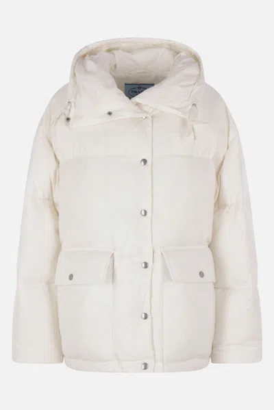 Prada Coats In White