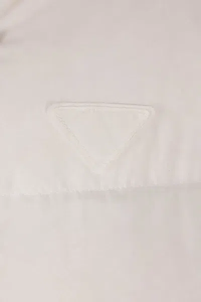 Prada Coats In White