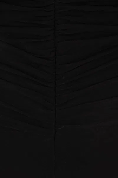 Francesco Murano Cut-out Draped Bodysuit In Black