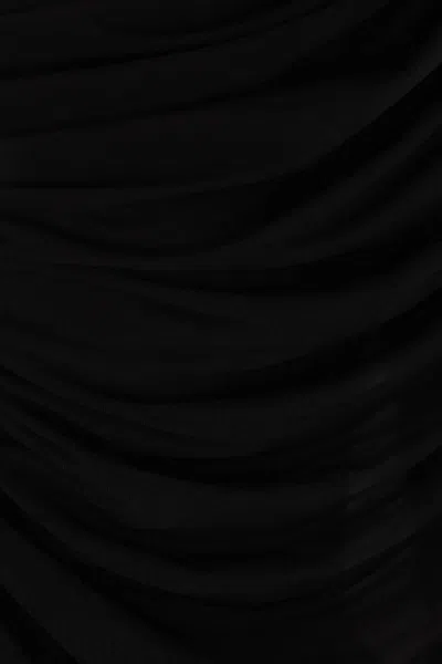 Francesco Murano Cut-out Draped Bodysuit In Black