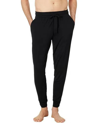 Meundies Modal Joggers Mens Black Stretch Pockets Drawstring Waist Jdm652 In Black