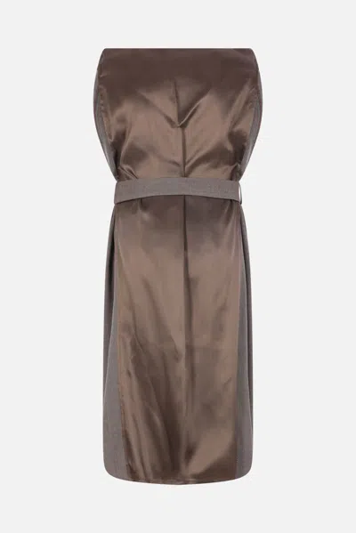 Mm6 Maison Margiela Dresses In Brown