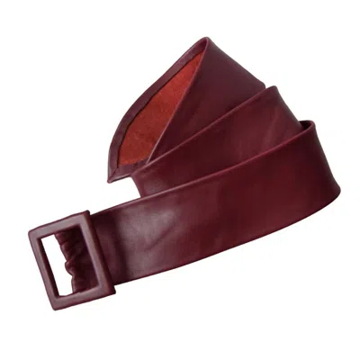 Ada Collection Women's Apropos Belt In Malbec In Burgundy