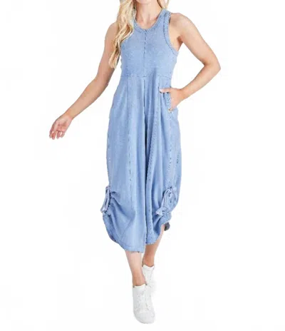 Simply Southern Vivian Jumpsuit In Blue In Blue