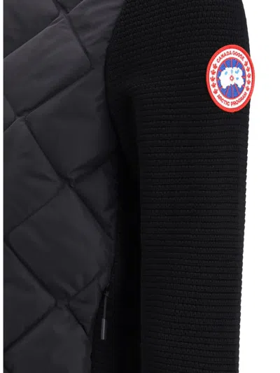 Canada Goose Black Nylon Jackets And Coat In Black