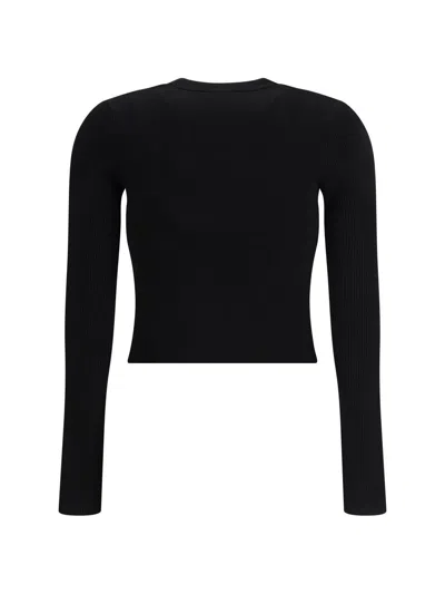 Diesel Long Sleeve Sweater In Black