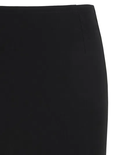 Francesco Murano Pointed-slit Skirt In Black