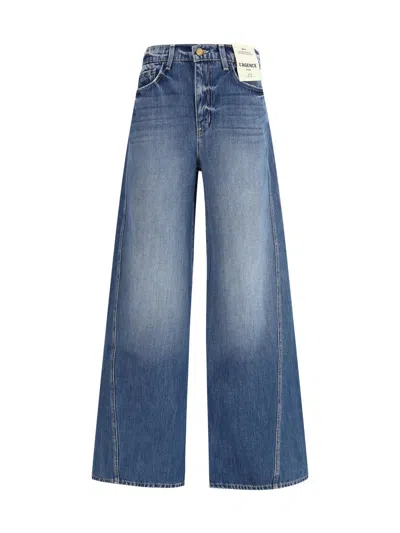 L'agence Wide-leg Jeans In Blue
