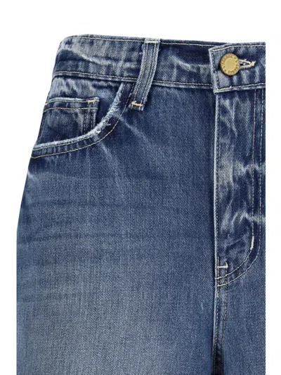 L'agence Wide-leg Jeans In Blue