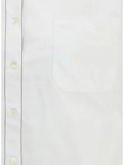 Marni Cropped Long-sleeve Shirt In White