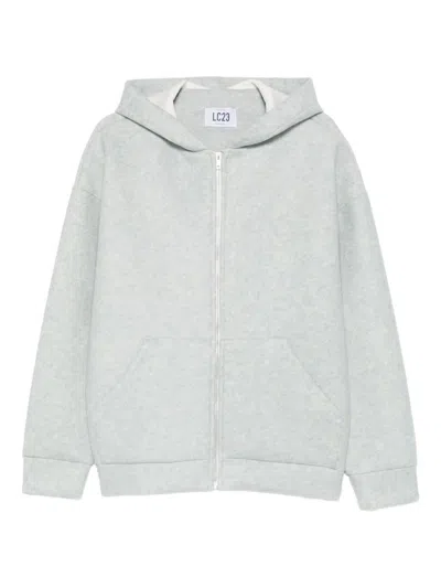 Lc23 Neoprene Wool Hoodie Clothing In Gray