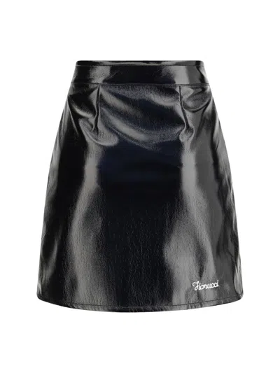 Fiorucci Mini Skirt Vinyle In Black