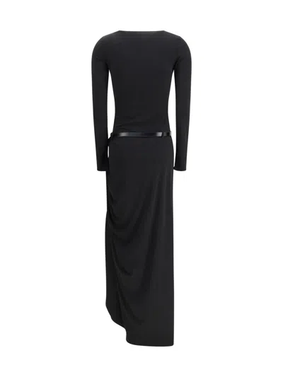 Coperni Women Long-sleeve Suspended Dress In Black