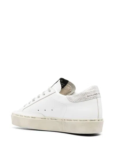 Golden Goose Women Hi Star Suede Leather Sneakers In Silver