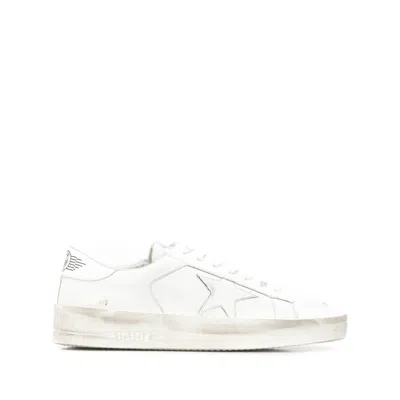 Golden Goose Deluxe Brand Men White Leather Stardan Sneakers In Multi