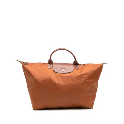 Longchamp Bags Brown In Orange