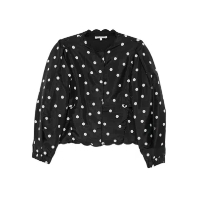 Stine Goya Quilted Dots Jacket In Black