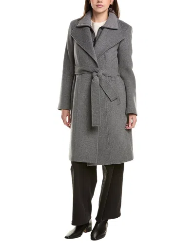 Mackage Double-face Wool Coat In Gray