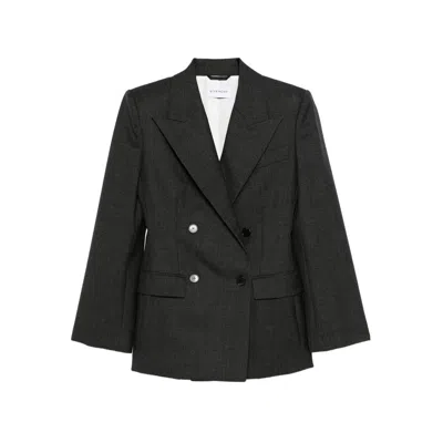 Givenchy Double-breasted Button Jacket In Black