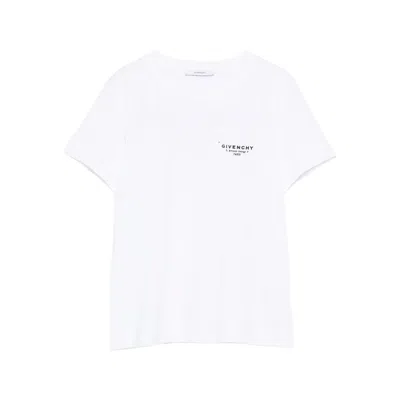 Givenchy Logo-print Fitted T-shirt Clothing In White
