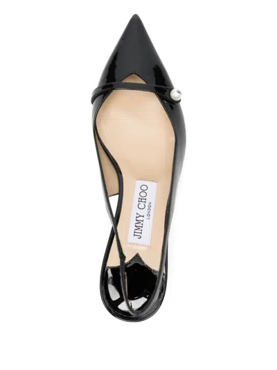 Jimmy Choo Amita Patent Leather Pumps In Black