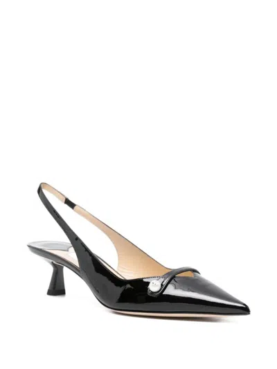 Jimmy Choo Amita Patent Leather Pumps In Black
