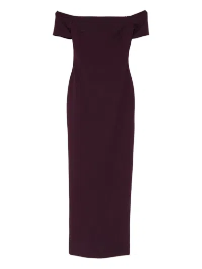 Solace London Nile Maxi Dress In Brown