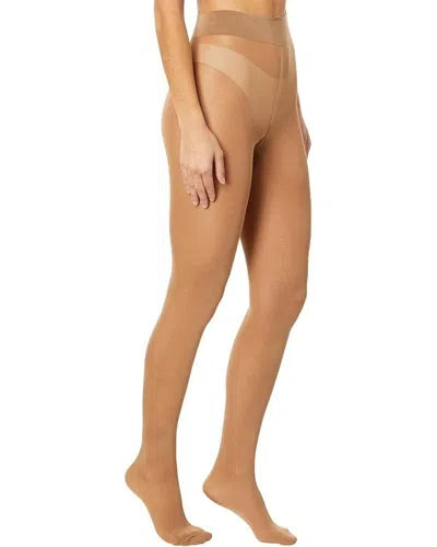 Wolford Pure Shimmer 40 Concealer Tights Women's Beige Stretch Buu1157 In Neutral