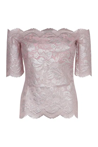 Rabanne Lace Top In Pink